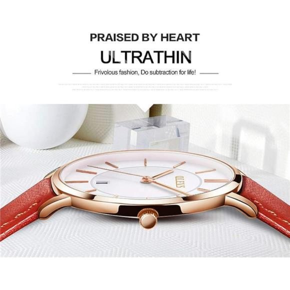 Women's Watches for Ladies Female Wrist Watch Leather Band Waterproof Thin - Picture 3 of 6